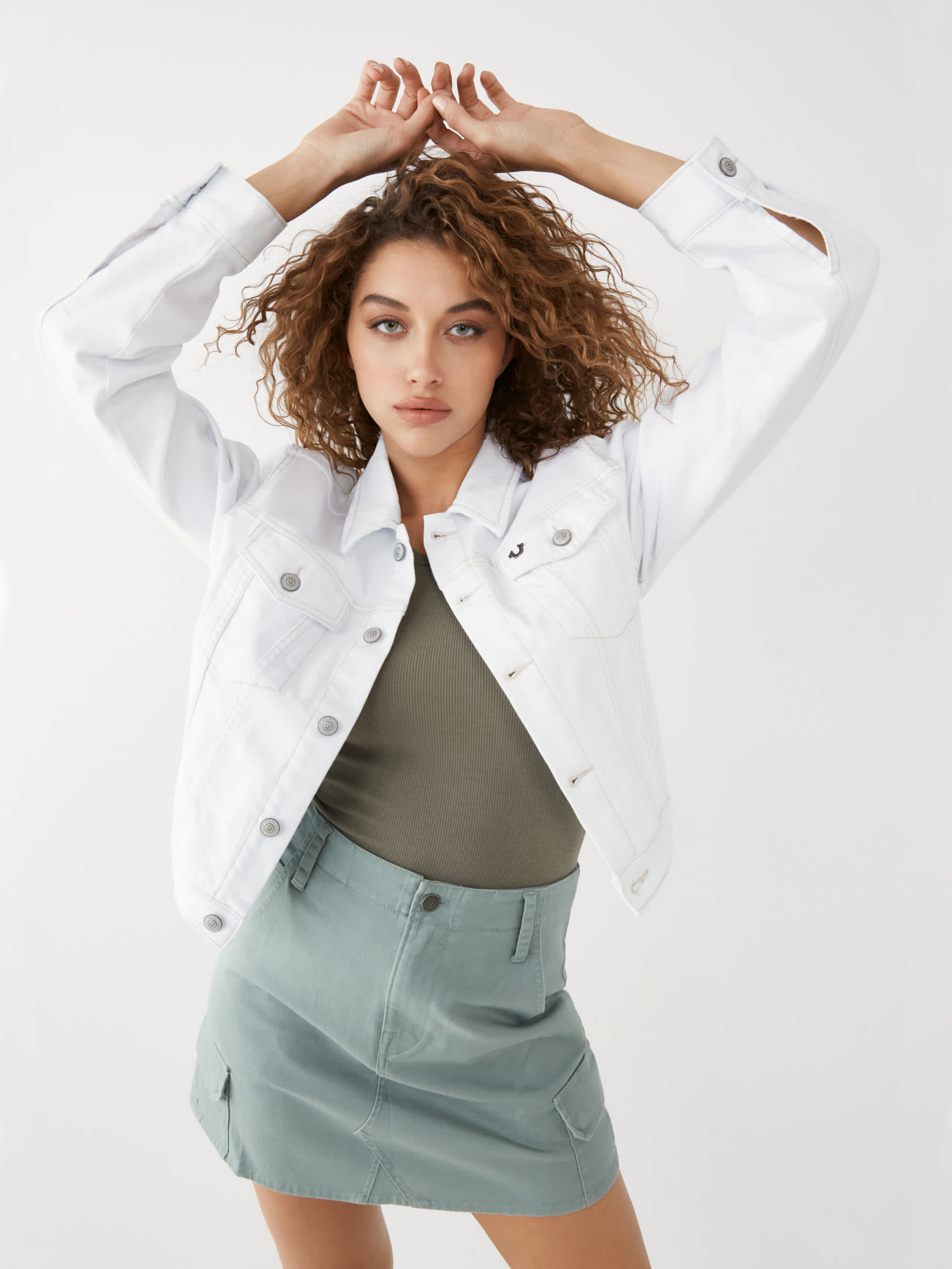 CROP DENIM JACKET