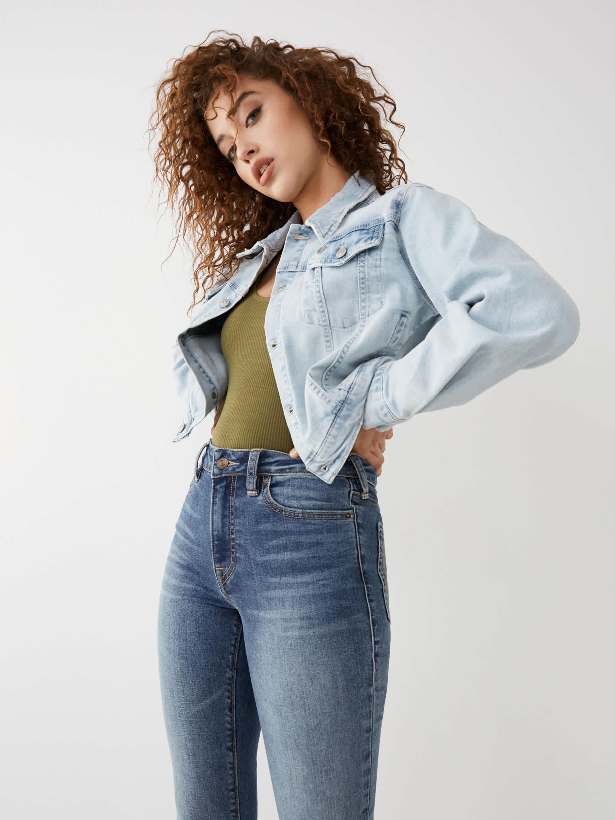 CROP DENIM JACKET