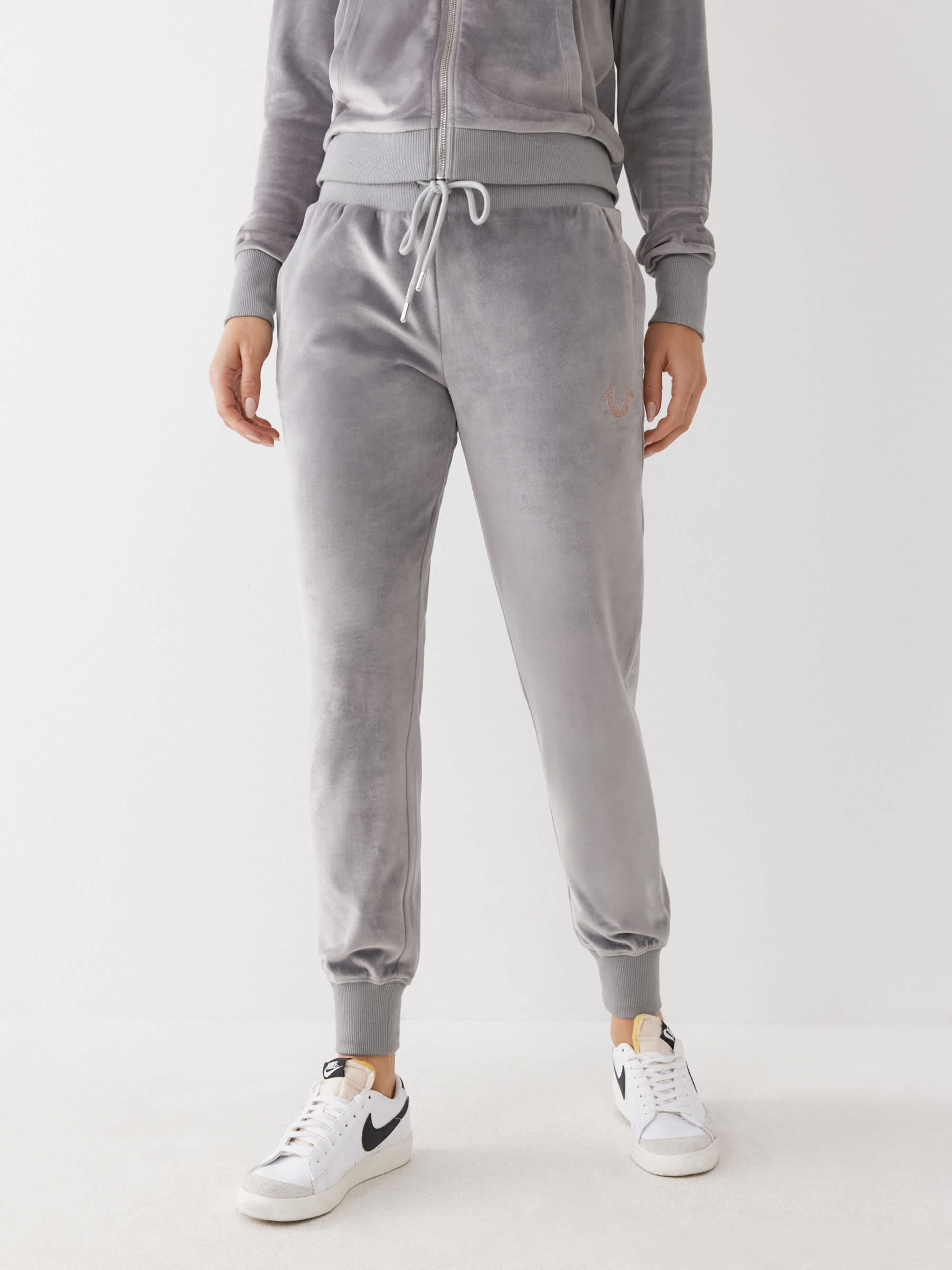VELOUR LOGO JOGGER