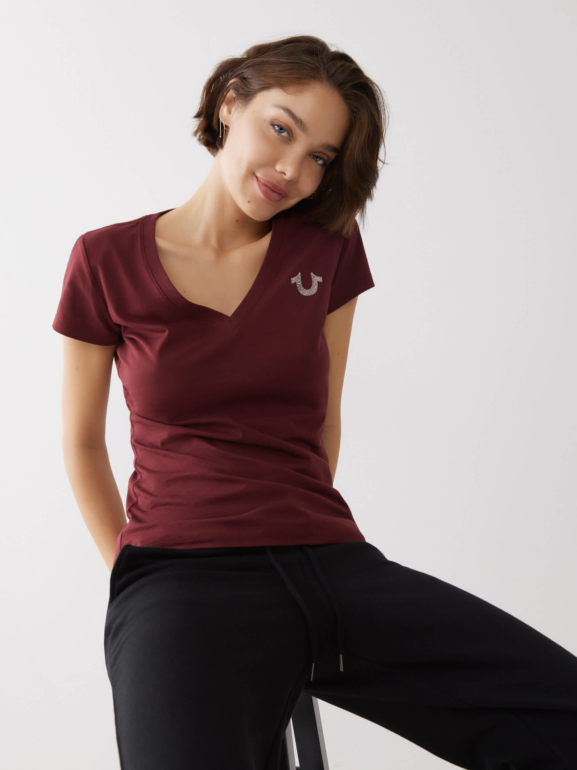 HORSESHOE LOGO V TEE