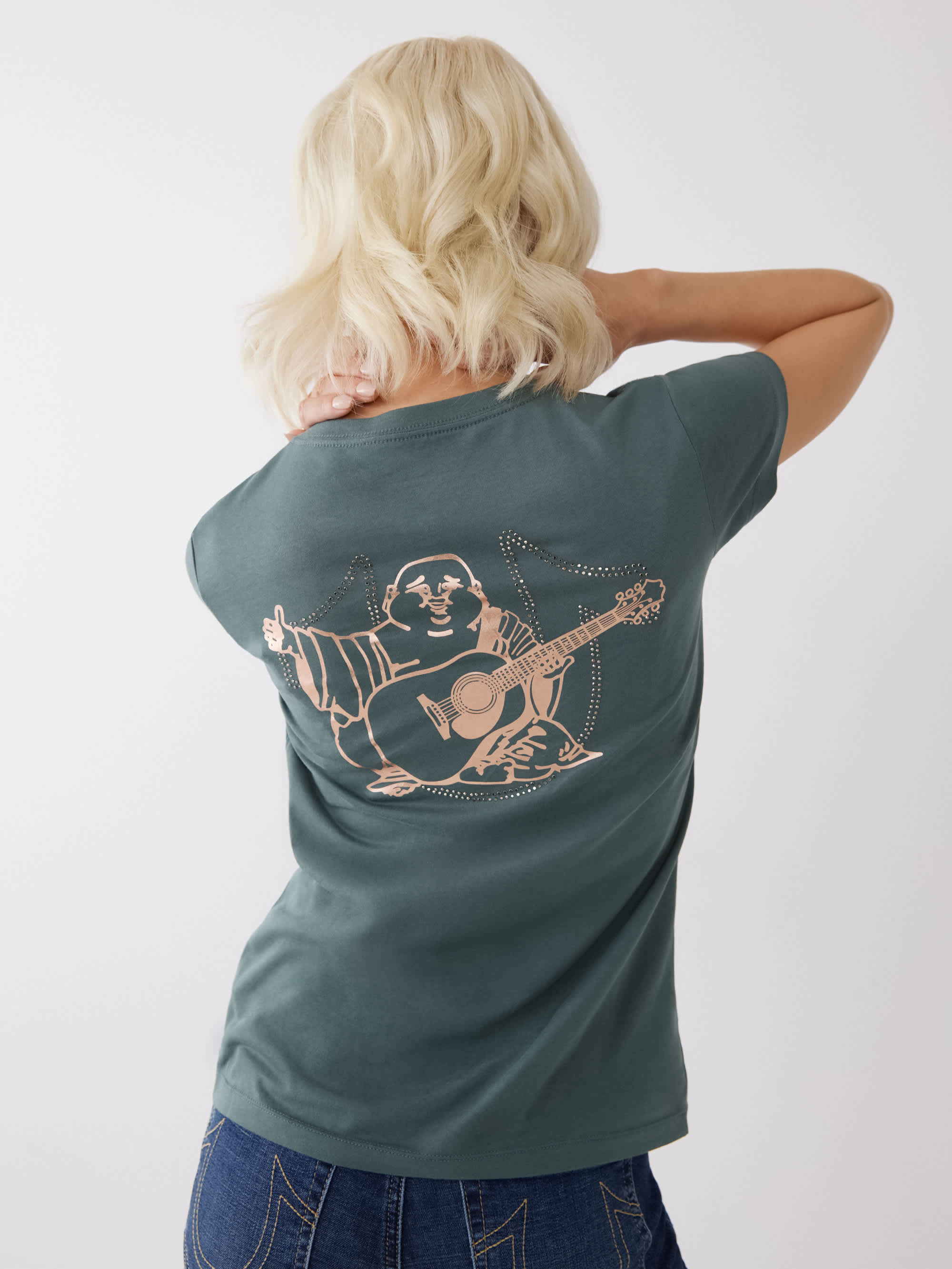 CRYSTAL LOGO V TEE
