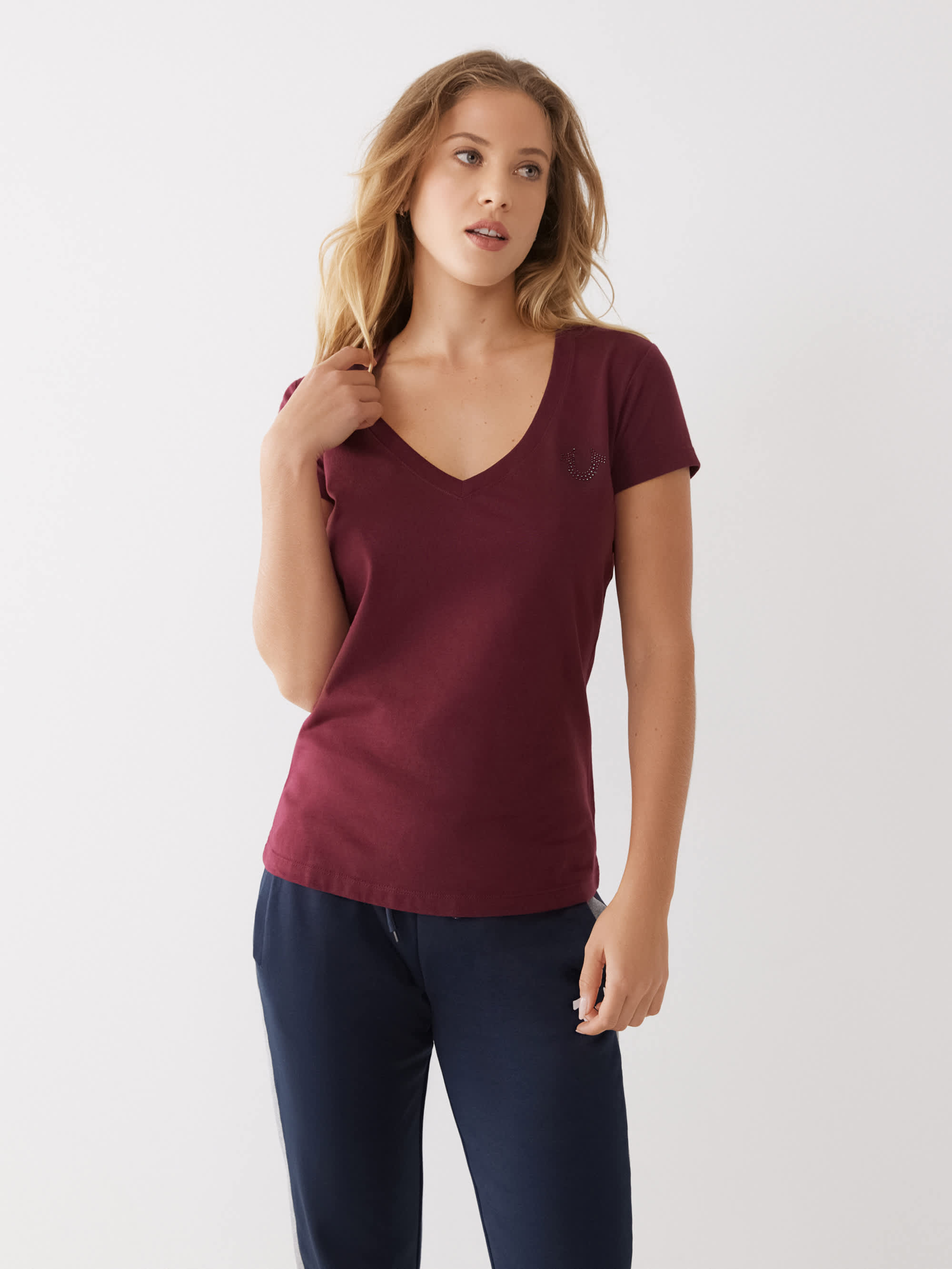 CRYSTAL LOGO V TEE