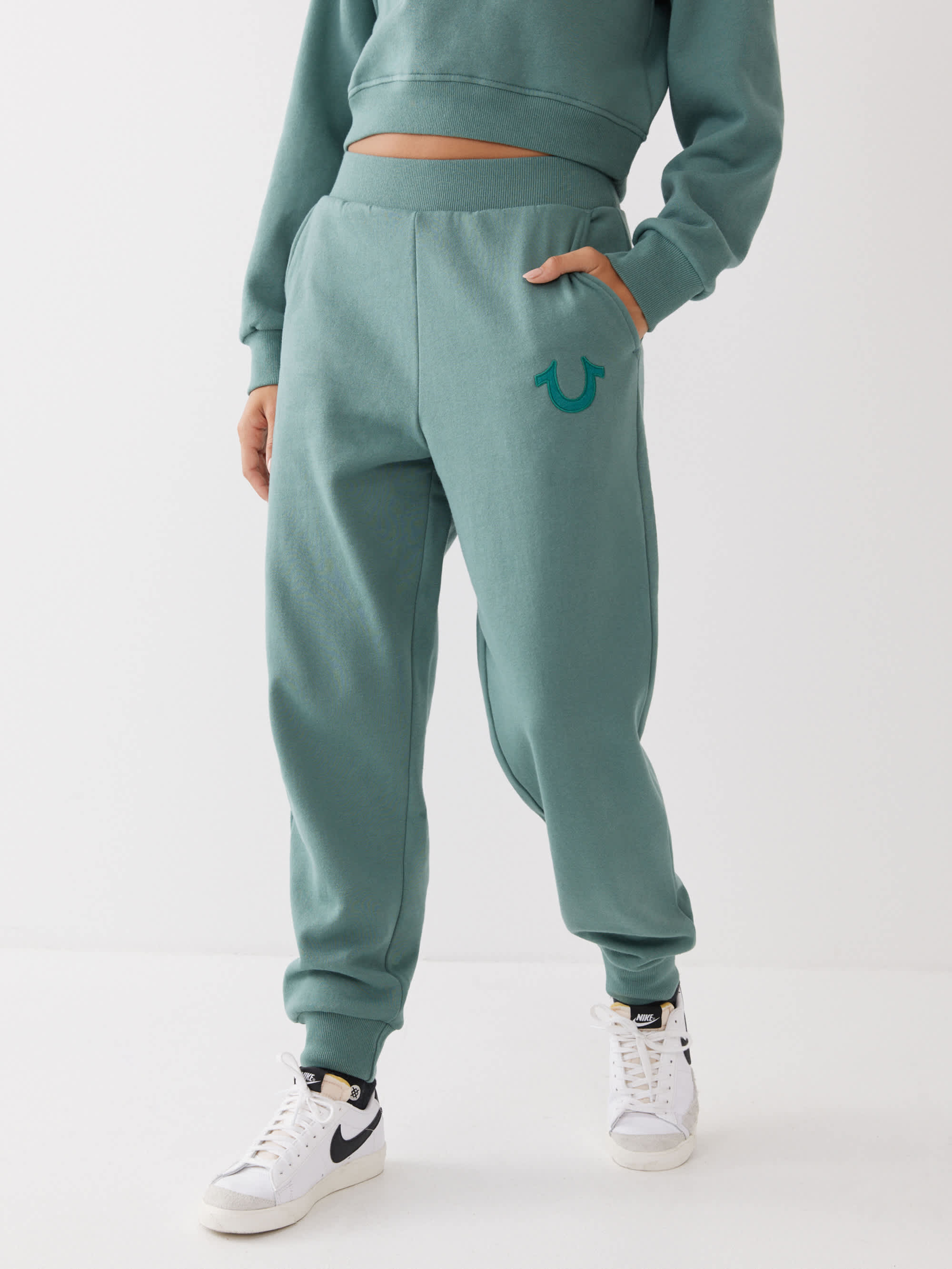 HIGH RISE LOGO JOGGER