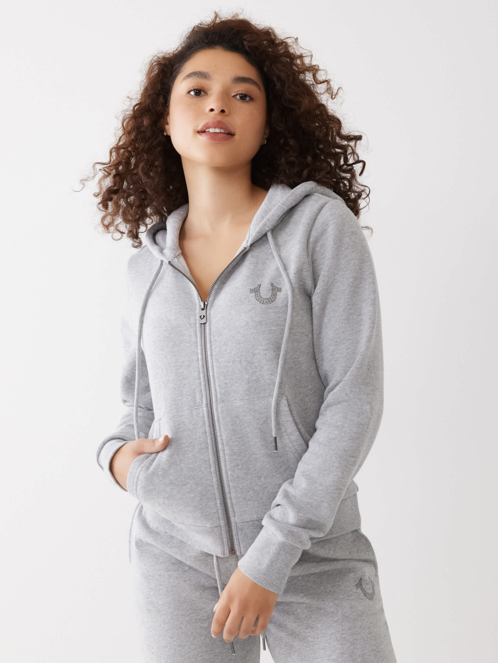 CRYSTAL BUDDHA ZIP HOODIE