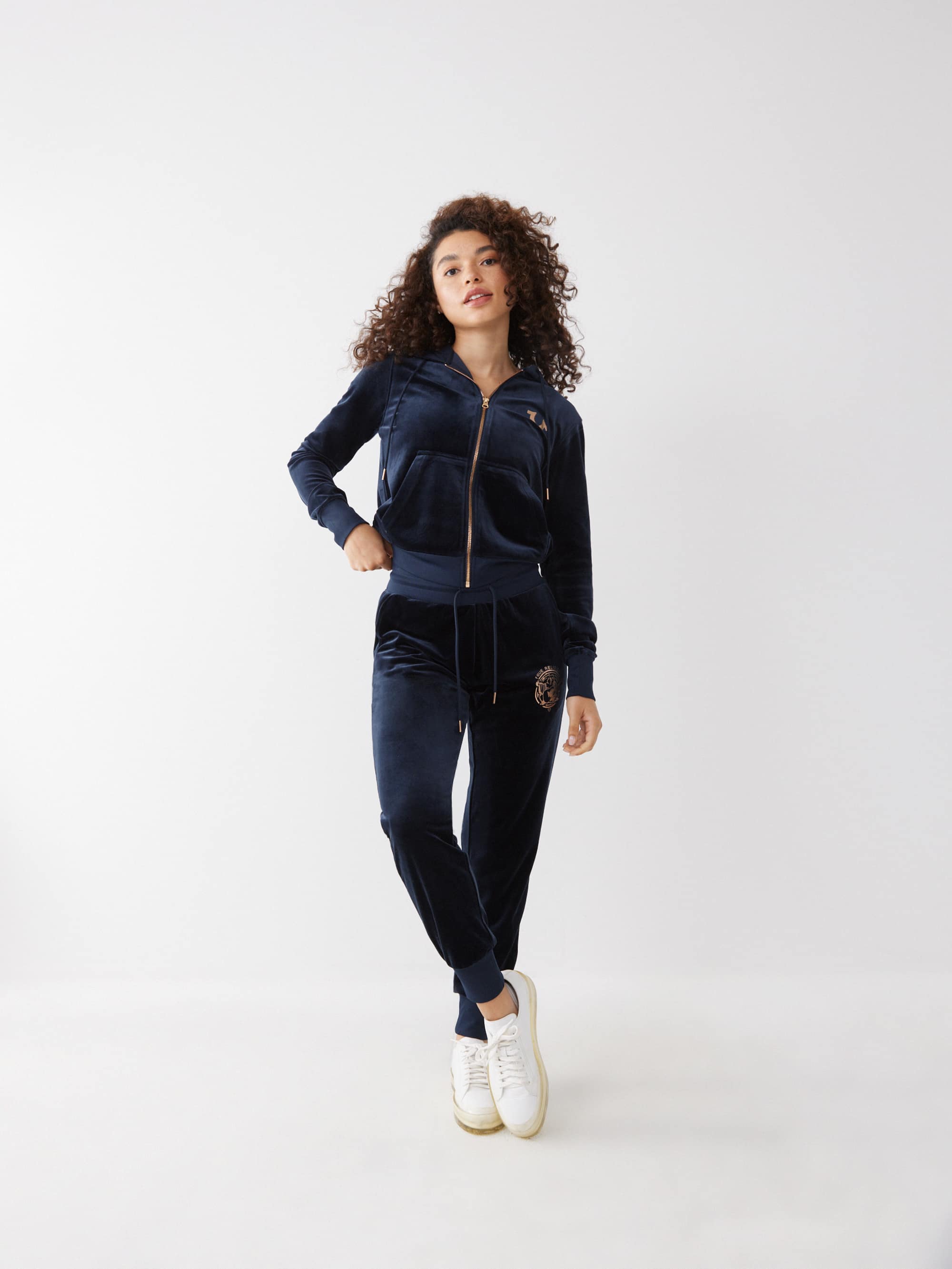VELOUR LOGO JOGGER