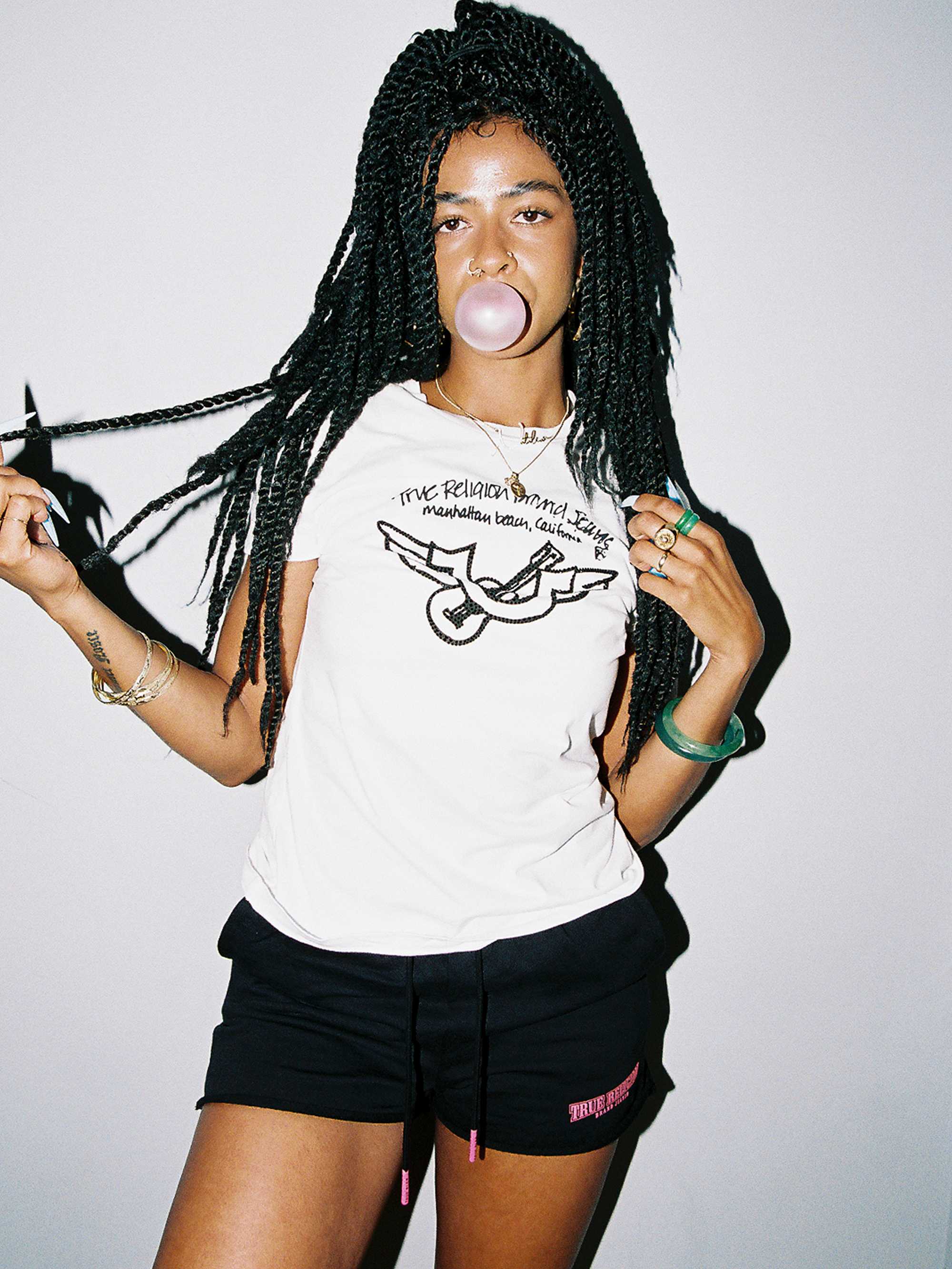  CRYSTAL HORSESHOE LOGO TEE