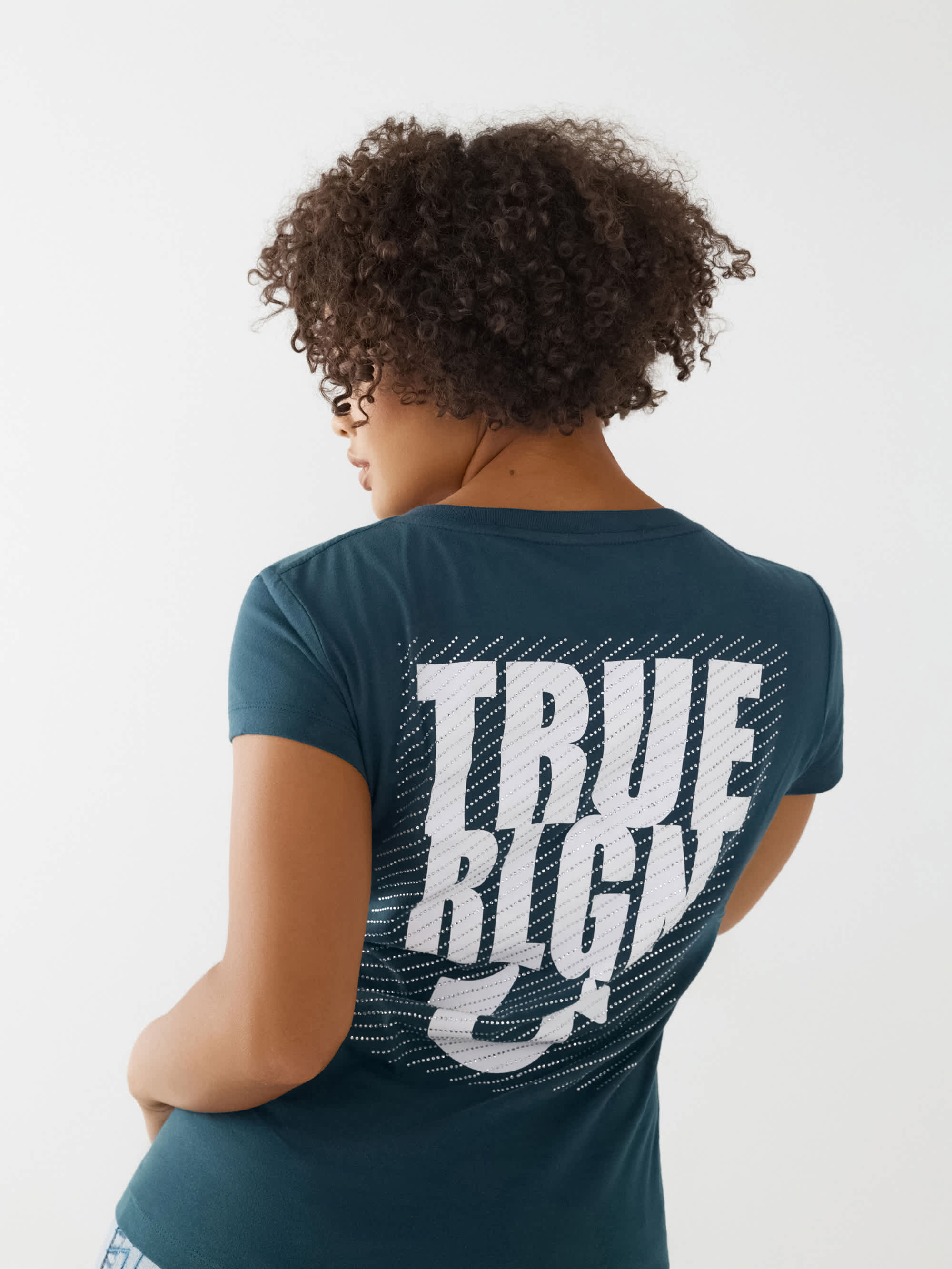 CRYSTAL LOGO V TEE