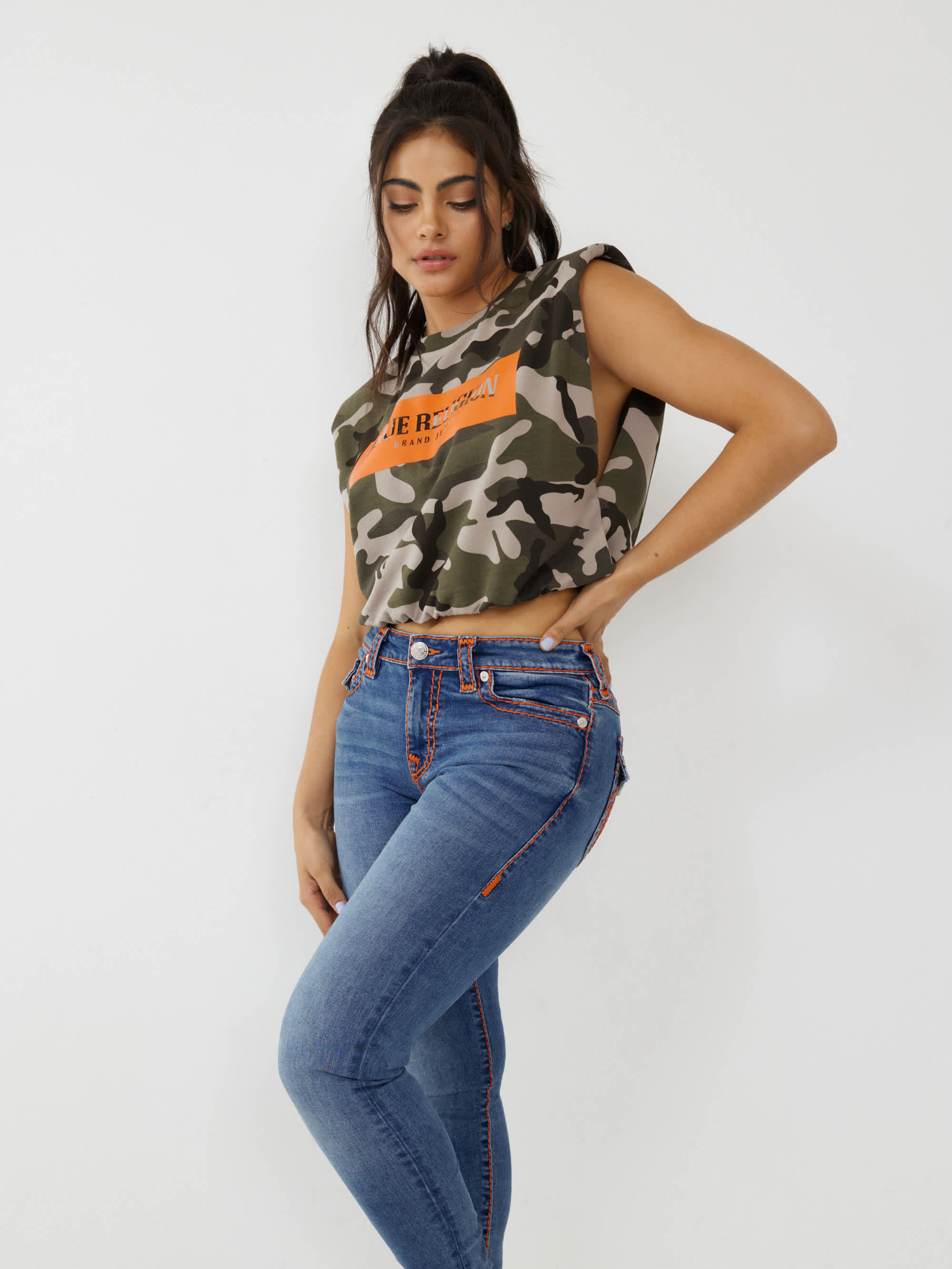 CAMO CROP TANK
