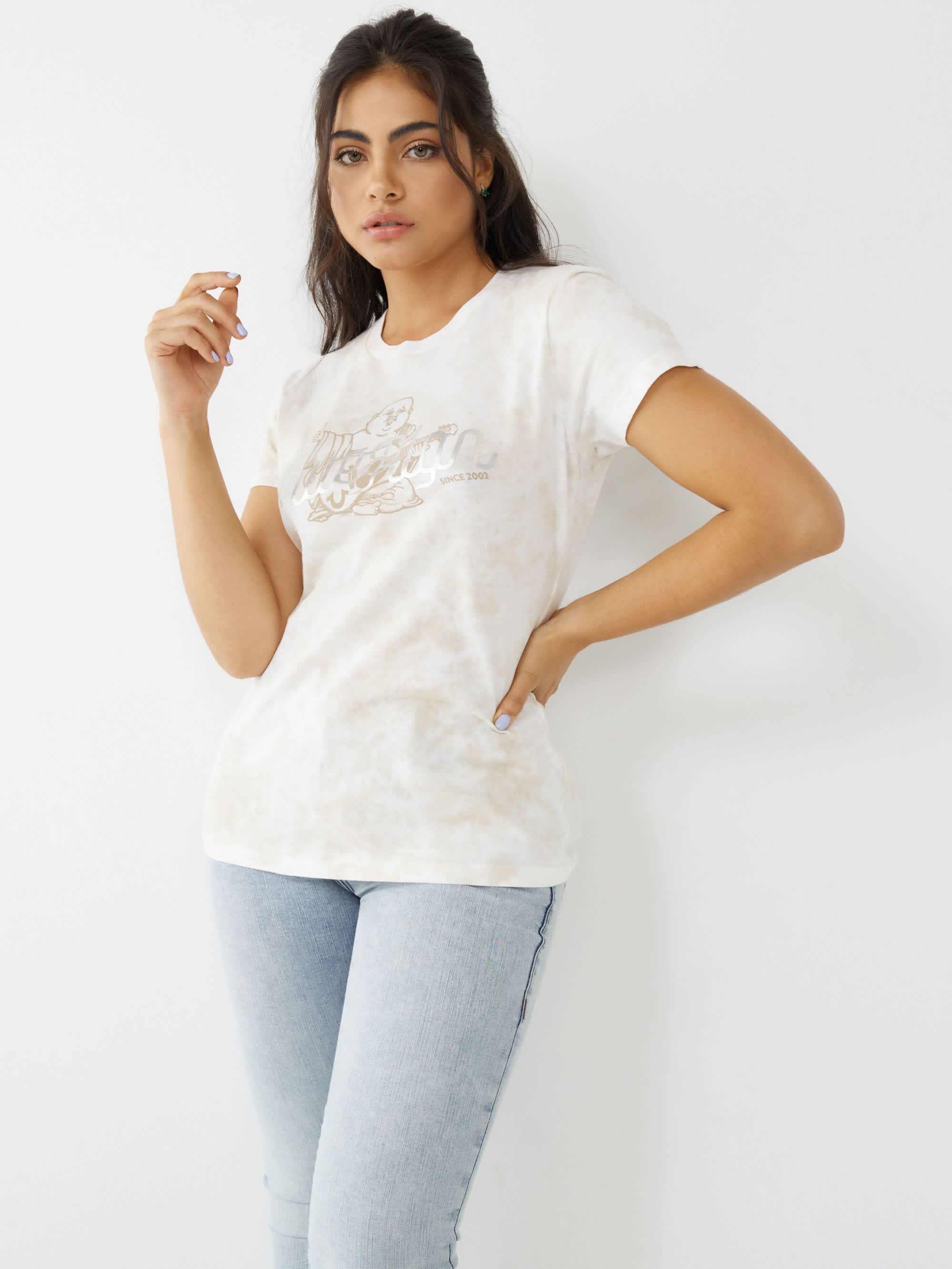 TIE DYE BUDDHA LOGO TEE