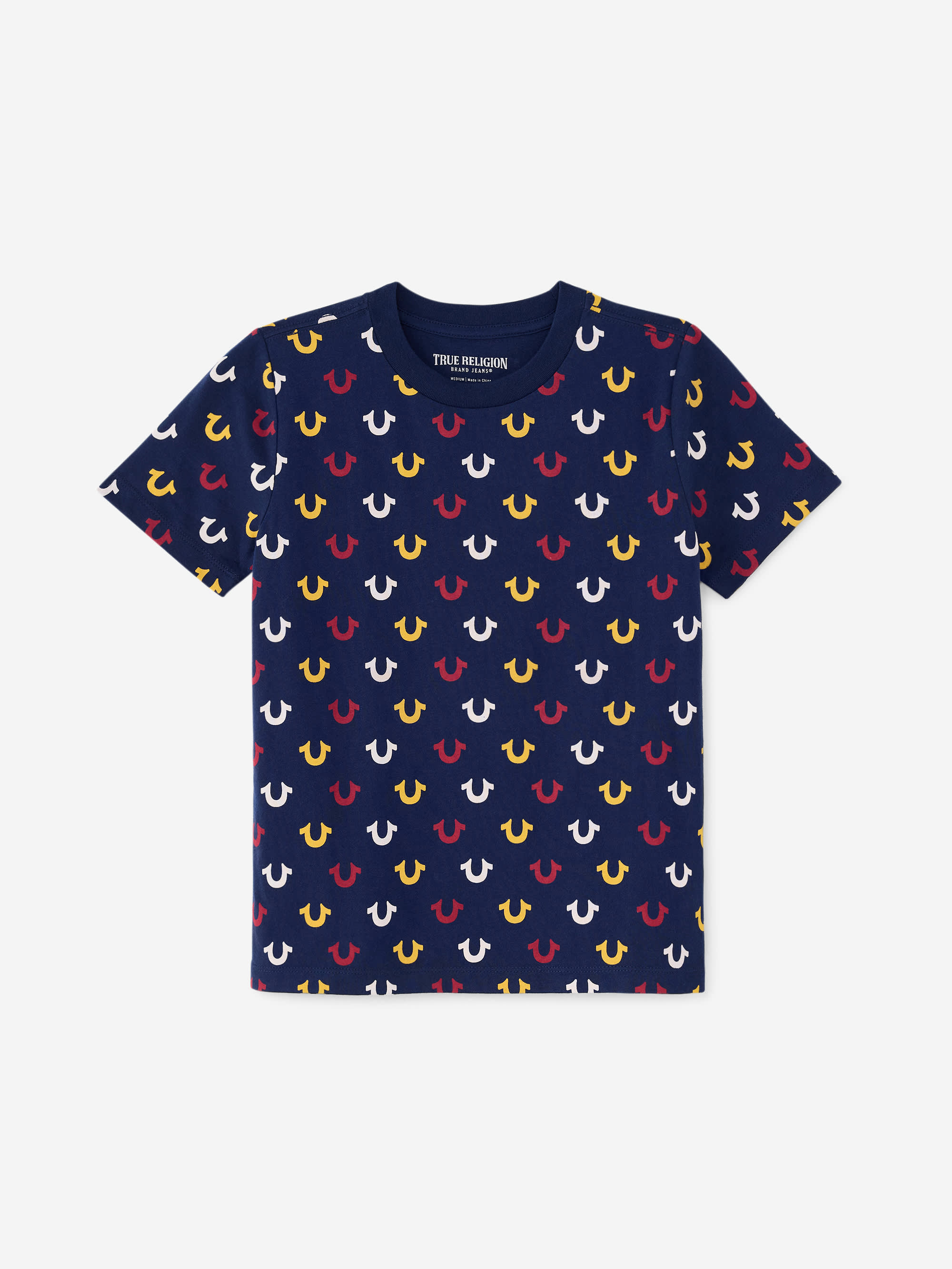 BOYS ALLOVER PRINT LOGO TEE