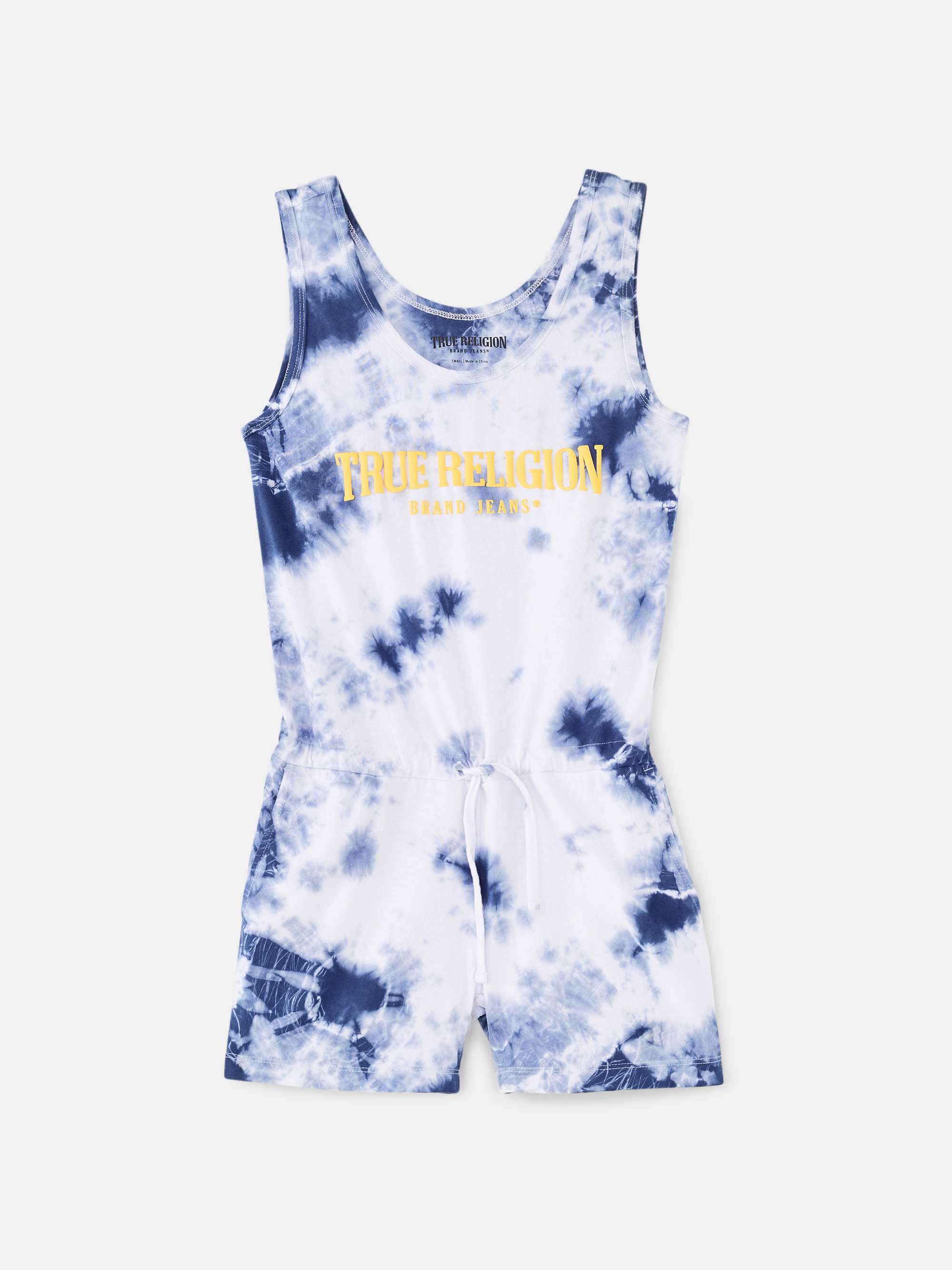 GIRLS TIE DYE LOGO ROMPER