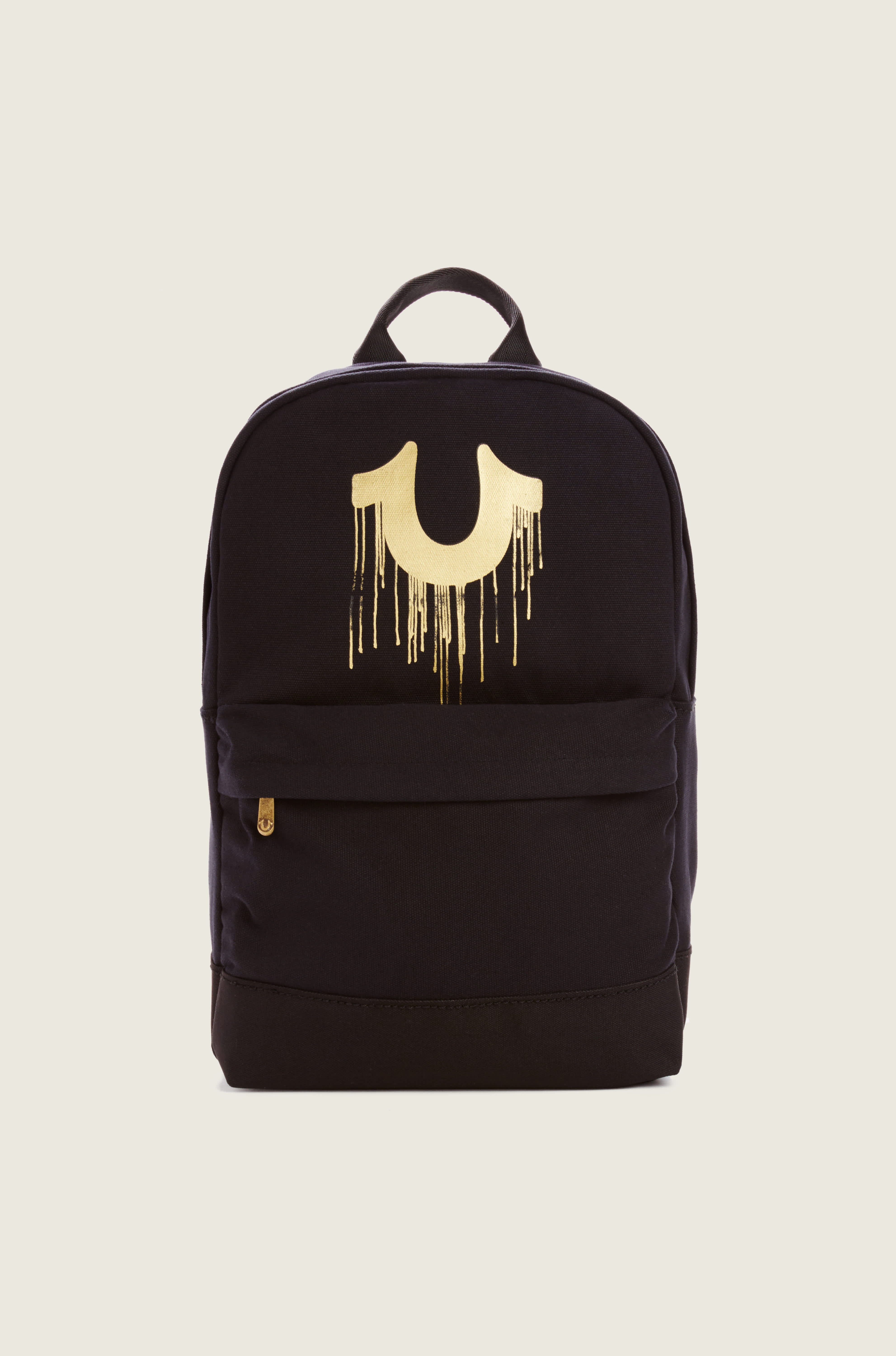 Black and gold top true religion backpack