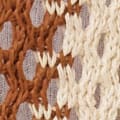 STRIPED CROCHET CAMP COLLAR SHIRT