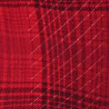 PLAID HORSESHOE WOVEN TOP
