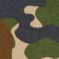EMBROIDERED CAMO OVERALL BAGGY SWEATPANT