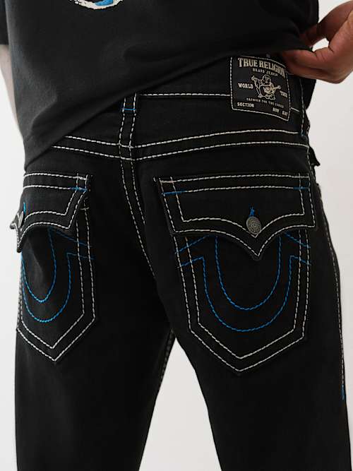 True Religion Men's Billy Big T Bootcut Jean " In Black