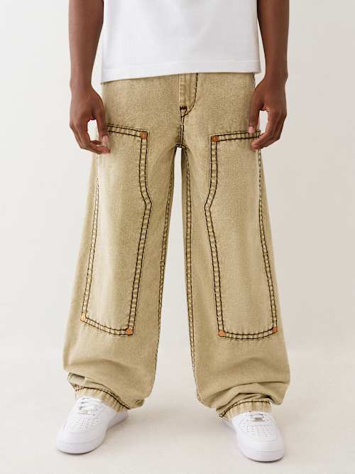 True Religion Carpenter Super T Baggy Pant In Brown