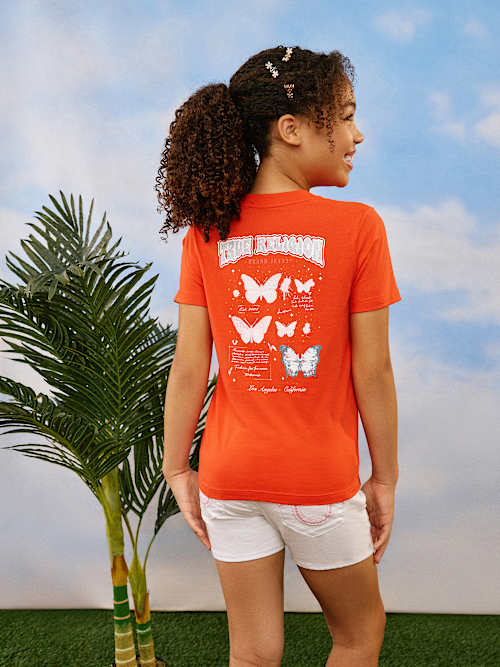 True Religion Girls Glitter Butterfly T-shirt