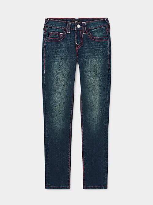 True Religion Girls Halle Big T Super Skinny Jean In Blue