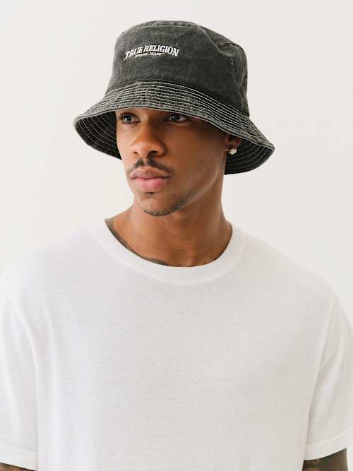 True Religion Acid Wash Bucket Hat