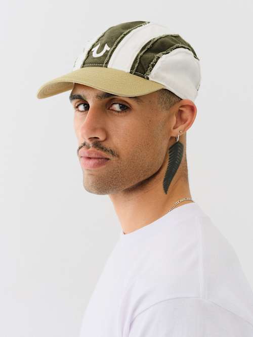True Religion Frayed Striped Hat