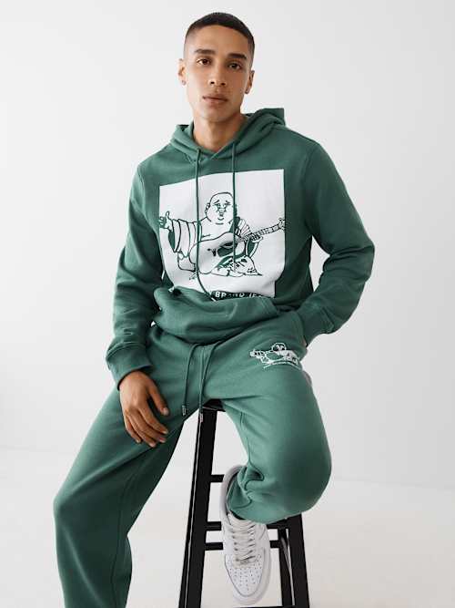 ТОЛСТОВКА С КАПЮШОНОМ С ЛОГОТИПОМ БУДДЫ