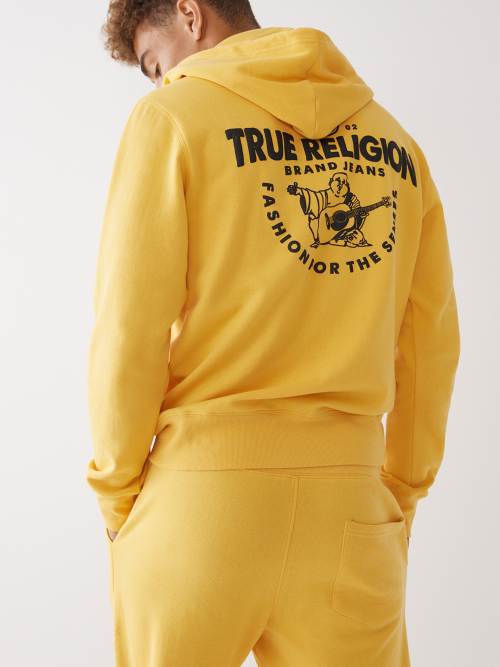 True religion yellow discount hoodie