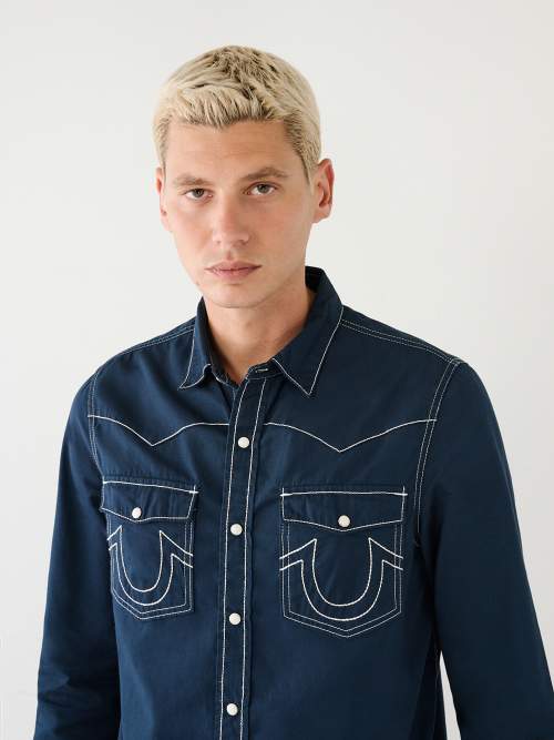 True religion hot sale button down