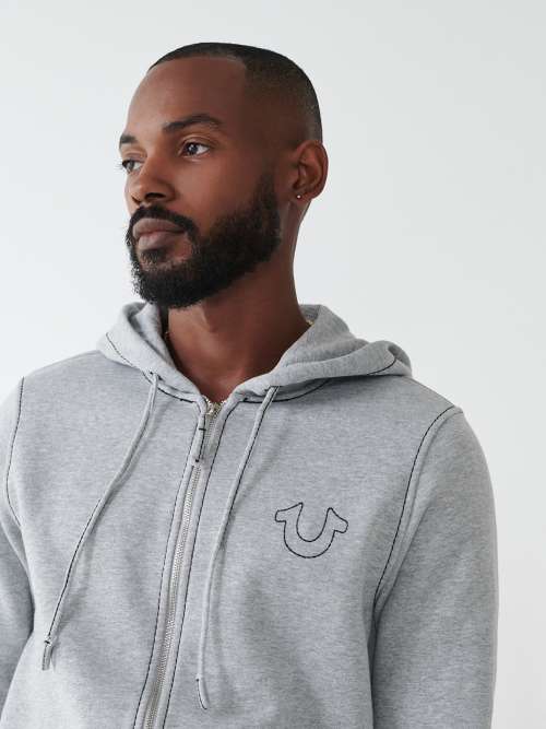 True religion hoodie black best sale and white