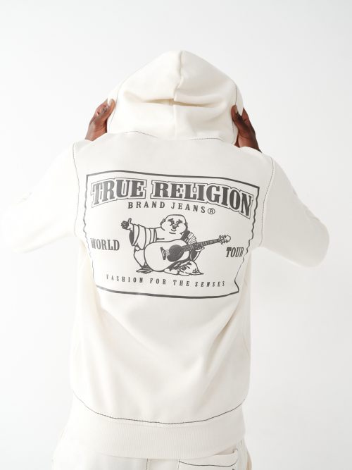 True religion clearance logo tape hoodie