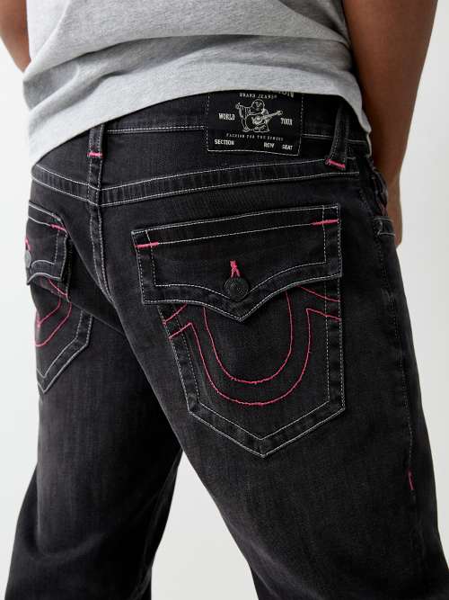 Black and red 2025 true religion jeans