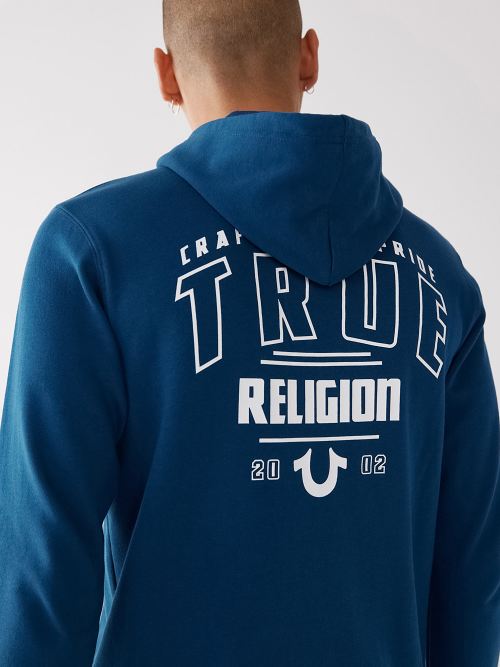 True religion 2024 hoodie navy blue