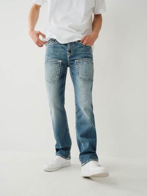 t*7様 TRUE RELIGION ブルーデニム30 RICKY SUPER T 7-POCKET STRAIGHT JEAN