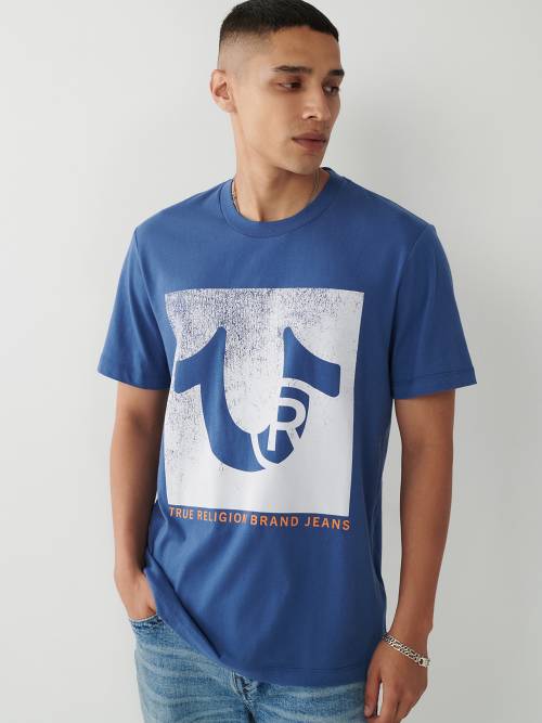 Orange and blue 2024 true religion shirt