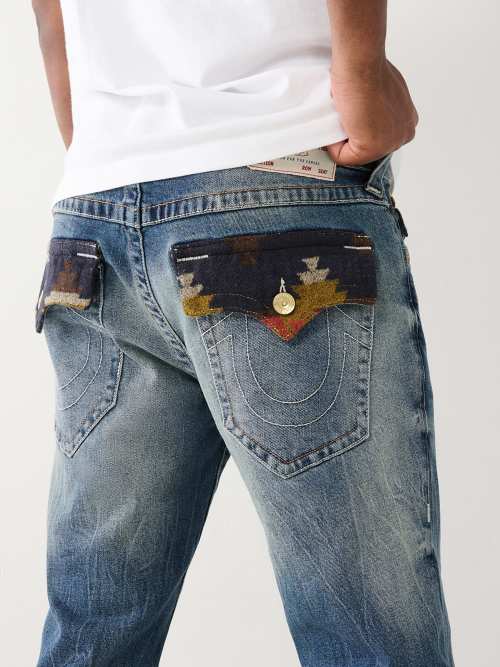 True Religion Black Suko Jeans w/Back Pocket Detailing