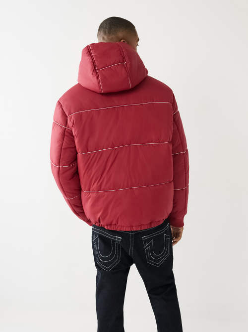 Logo hooded jacket