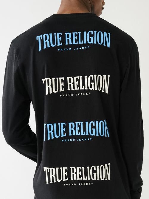 TRUE RELIGION LOGO LONG SLEEVE TEE