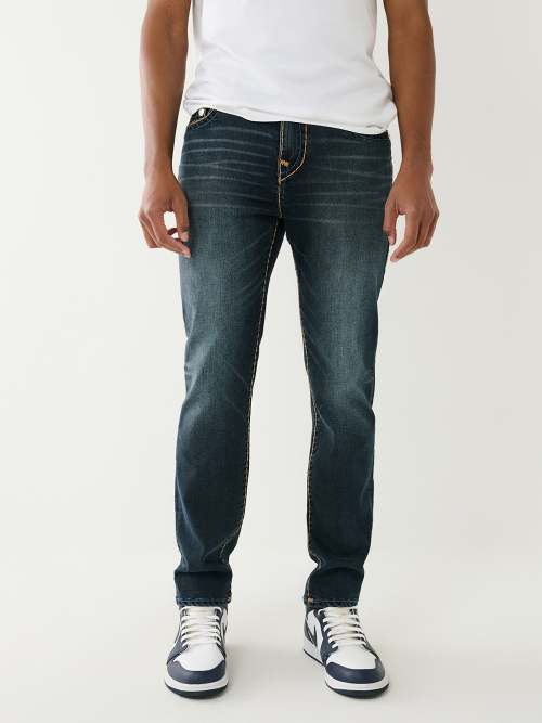 Shop True Religion Men Faded Regular Fit Jeans