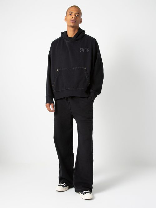 Flap Pocket Side Solid Sweatpants