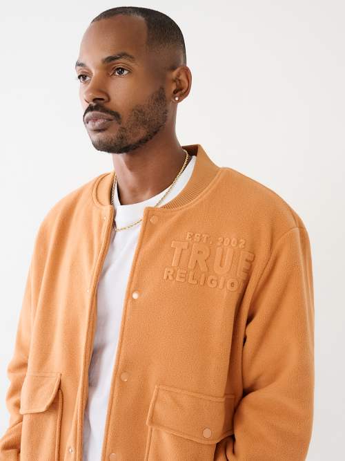 FLEECE BOMBER JACKET