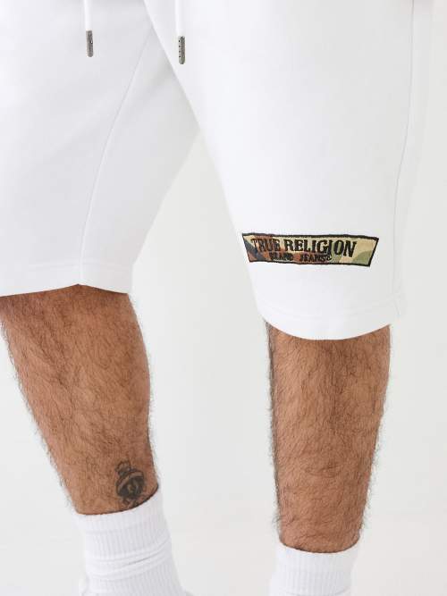 EMBROIDERED TRUE RELIGION SWEAT SHORT 