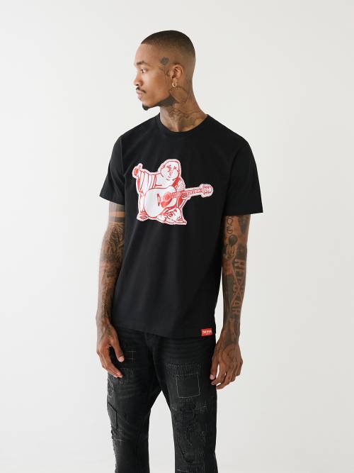 BUDDHA APPLIQUE BIG T CREW TEE