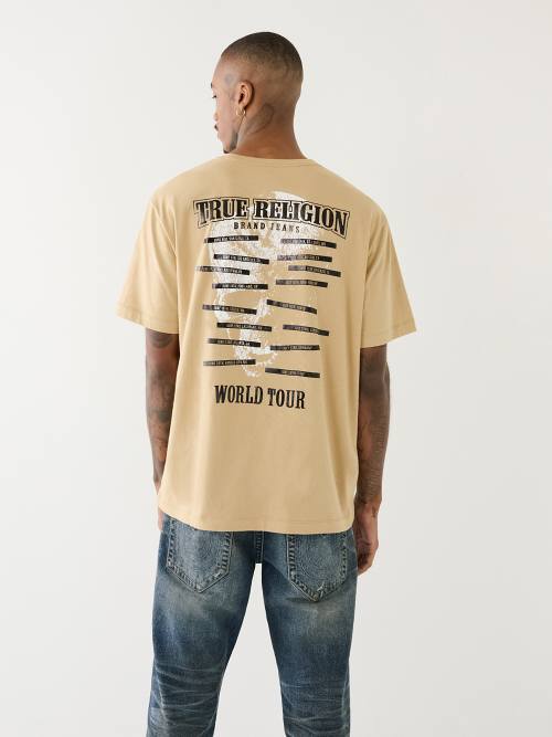 Buy True Religion Men's Short Sleeve Stud Embellished Immortal Tee, Washed  Black, XXXL at