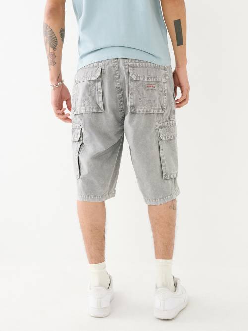 True Religion Recon Cargo Linen Short - Ecru - Mens