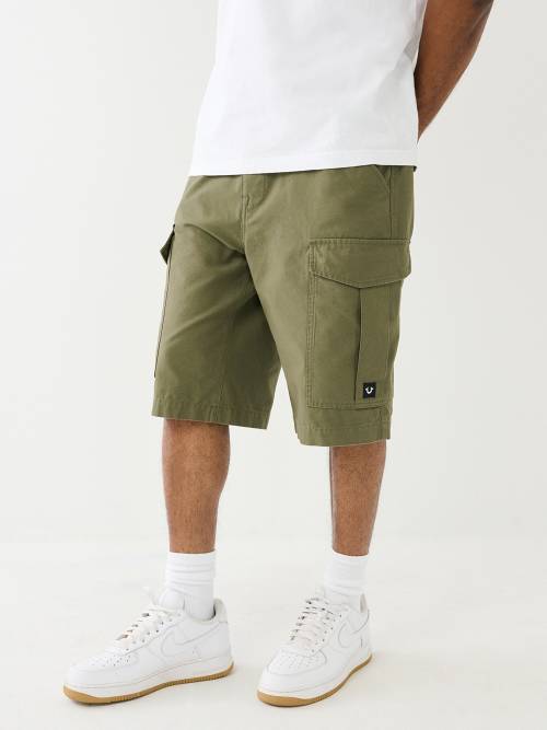 True Nation by DXL Men's Big and Tall Cargo Shorts Khaki 38