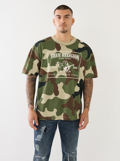 True religion best sale camo tee