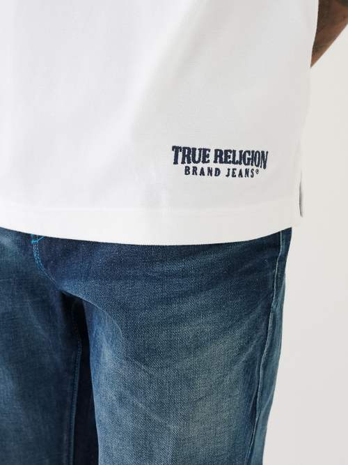 EMBROIDERED TRUE RELIGION POLO SHIRT