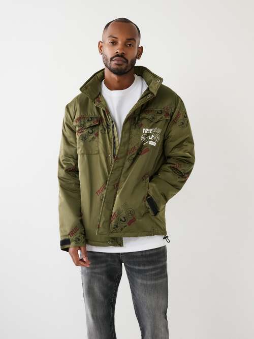 True religion olive green 2024 jacket