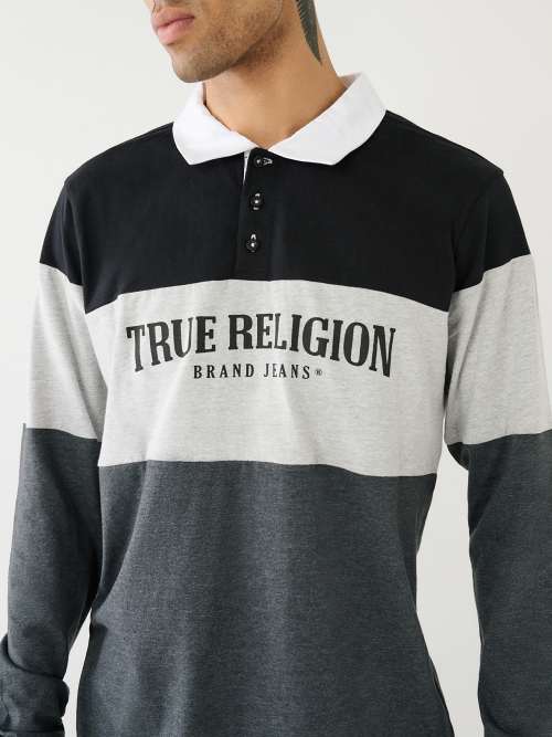 true religion long sleeve polo