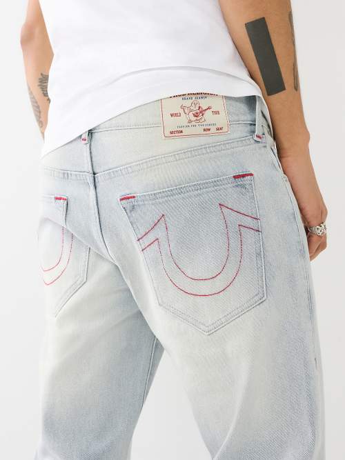 【TRUE RELIGION】フラップポケット♪Geno スリムジーンズ True Religion Mens Geno Orange Stitch Flap Pocket Relaxed